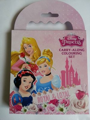 DISNEY PRINCESS CARRY ALONG COLOURING SET