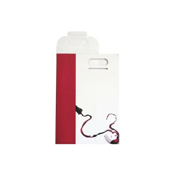 PACK OF 2 WINE CARRIER CARTON RED/WHITE RED WINE ONE CARTON FOR 2 BOTTLES