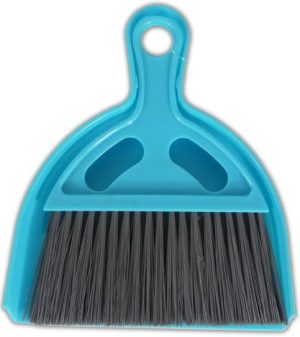 MINI DUSTPAN AND BRUSH BLUE AND RED