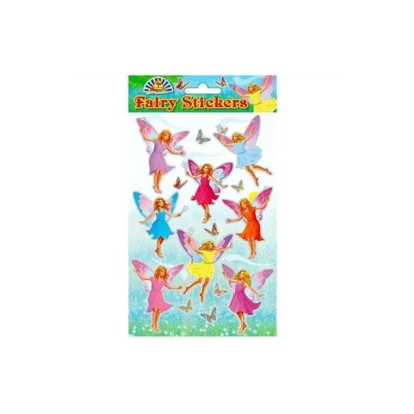 12 X FAIRY STICKER SHEETS PARTY LOOT BAG FILLERS SUPPLIES