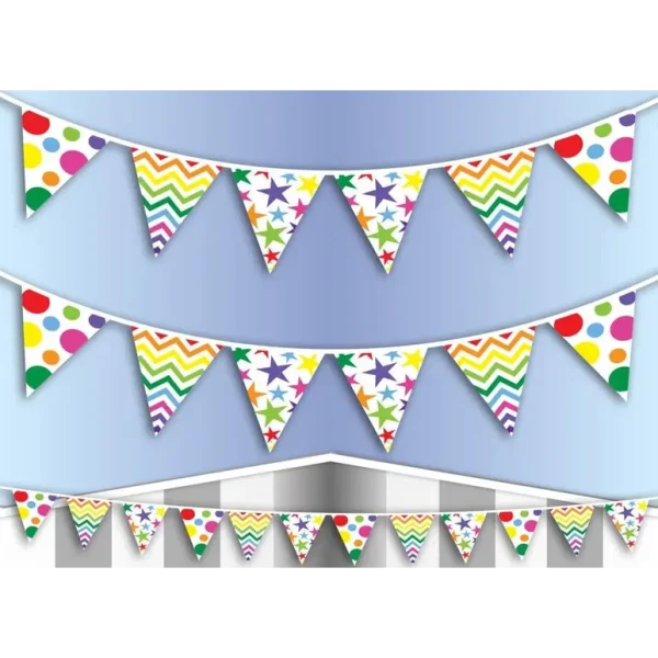 STAR CHEVRON BUNTING MULTICOLOUR