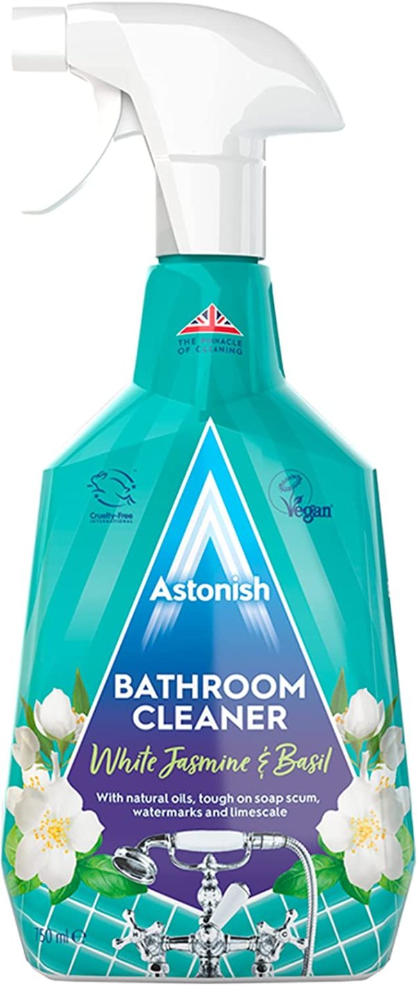 ASTONISH BATHROOM CLEANER WHITE JASMINE & BASIL 750ML