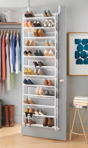OVER THE DOOR SHOE RACK 36 PAIRS