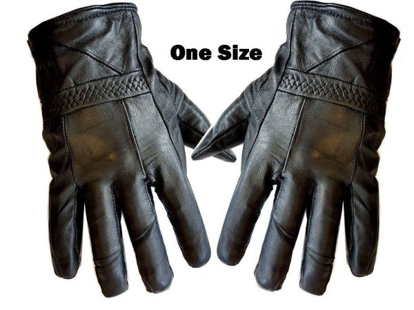 GENTS LEATHER GLOVE BLACK ONE SIZE