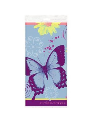 BUTTERFLY PLASTIC TABLECOVER