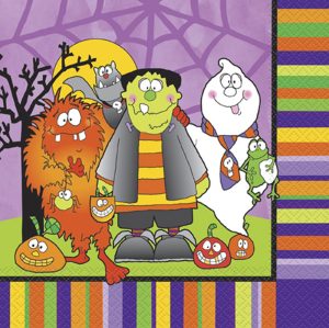 16 LITTLE MONSTER PAPER LUNCH NAPKINS