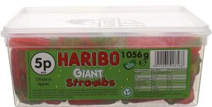 GIANT STRAWBERRIES HARIBO SWEET