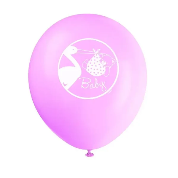 8 LATEX BABY SHOWER BALLOONS