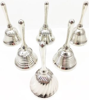 MINI HAND BELLS CHROME ( ONE PIECE SUPPLY)