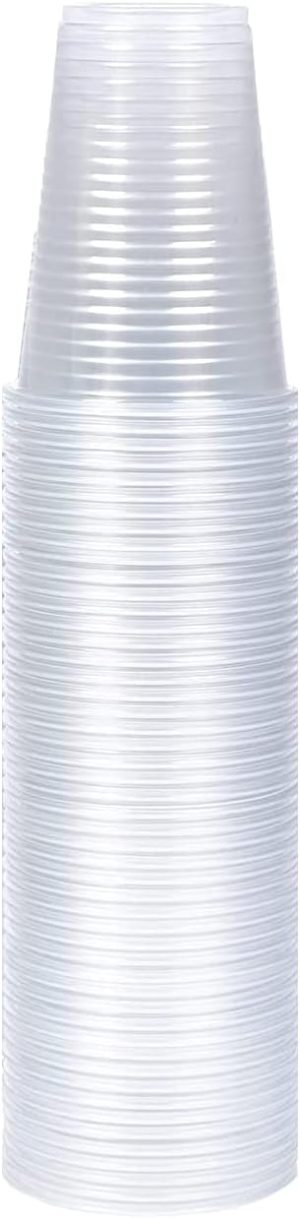 DISPOSABLE PLASTIC WHITE CUPS 180ML PACK OF 100