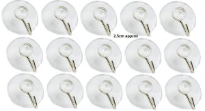15 MINI SUCTION HOOKS