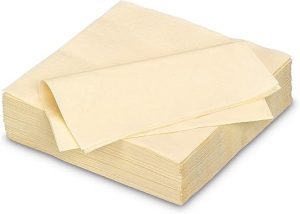 PPS NAPKINS 3 PLY 40CM X 40CM PACK OF 20- CHAMPAGNE