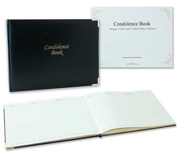 CONDOLENCE BOOK WITH KEEPSAKE BOX