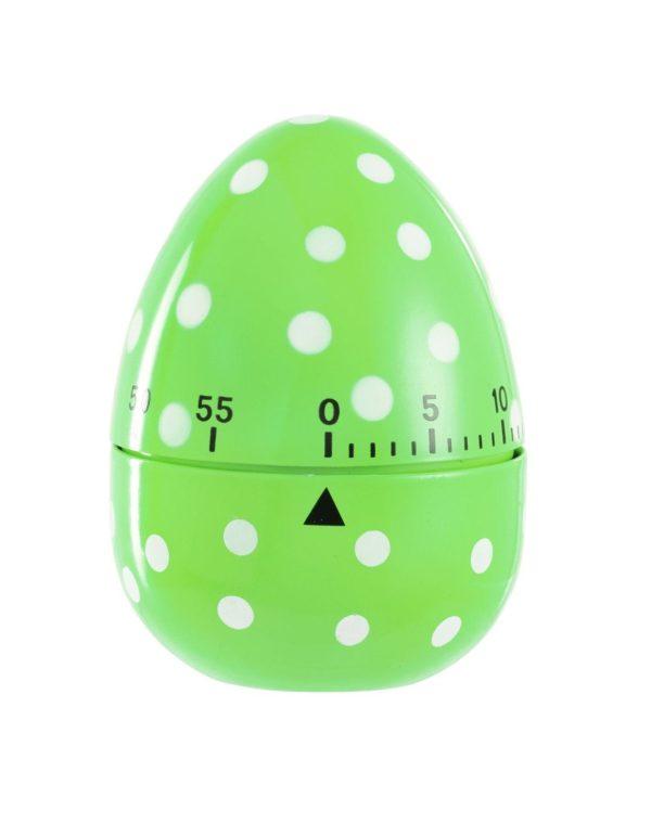 EDDINGTONS 60 MINUTE EGG TIMER GREEN SPOTTED [KITCHEN ~ HOME]