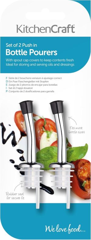 2 KITCHEN CRAFT BOTTLE POURER SPOUTS