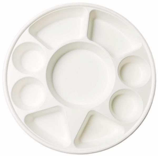 BIODEGRADABLE 9 COMPARTMENT PARTY PLATES PACK OF 25