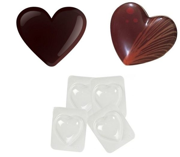 HEART SHAPE CHOCOLATE MOULD CAKE DECORATION CRAFT MOLD