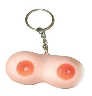 PAIR OF BOOBS KEYRING