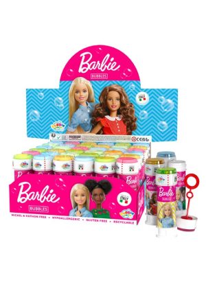 BARBIE BUBBLE TUBS 60ML PACK OF 36