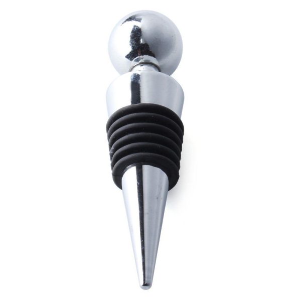 HEAVY CHROME CHAMPAGNE WINE BOTTLE STOPPER BALL PARTY DRINK SEALER PLUG