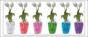 PURPLE EXPANDING WATER AQUA CRYSTAL SOIL BIO GEL CUBE FLORIST VASE WEDDING FLORAL 15G