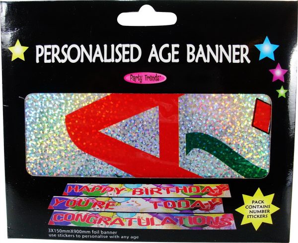 PERSONALISED AGE BANNER