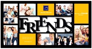 FRIENDS WOODEN PHOTO FRAME