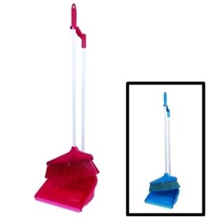 LONG HANDLE DUST PAN AND BRUSH