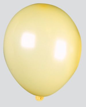 FANTASIA 12 INCH LATEX SHINY IVORY BALLOONS PACK OF 15