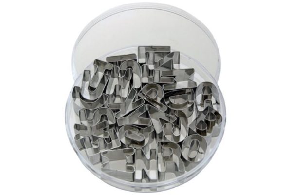 APOLLO ALPHABETICAL SS COOKIE CUTTERS