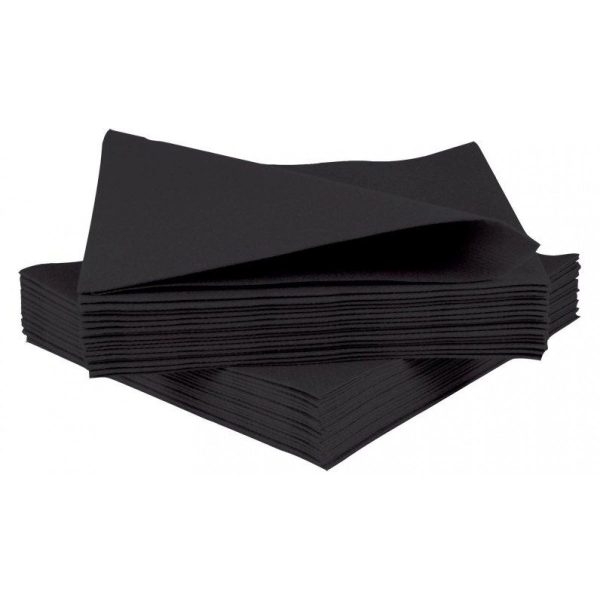 3 PLY PALOMA NAPKINS BLACK PACK Of 25