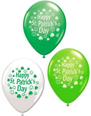 Pack Of 16 EMBOSSED IRISH BALLOONS