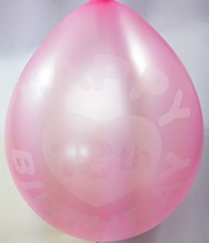 PACK OF 8 PINK 18TH BIRTHDAY BALLOONS
