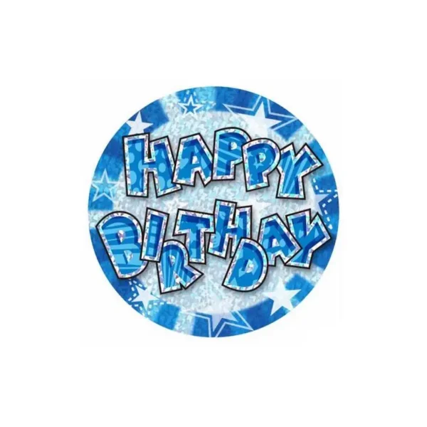 PACK OF 8 HAPPY BIRTHDAY PLATES BLUE