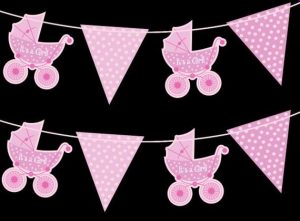 2M IT'S A GIRL RIBBON BUNTING