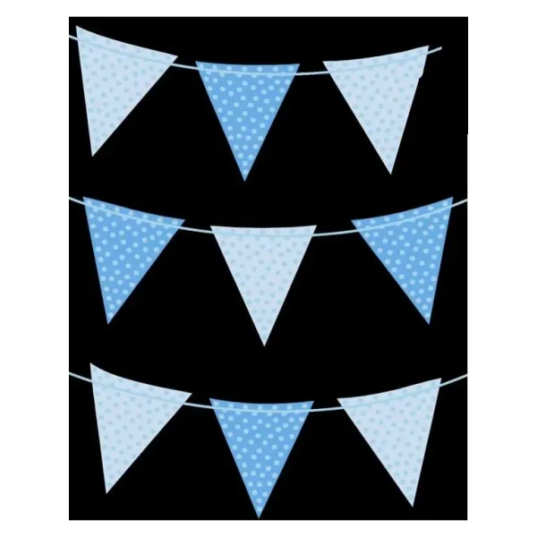 2M POLKA DOT BUNTING BLUE