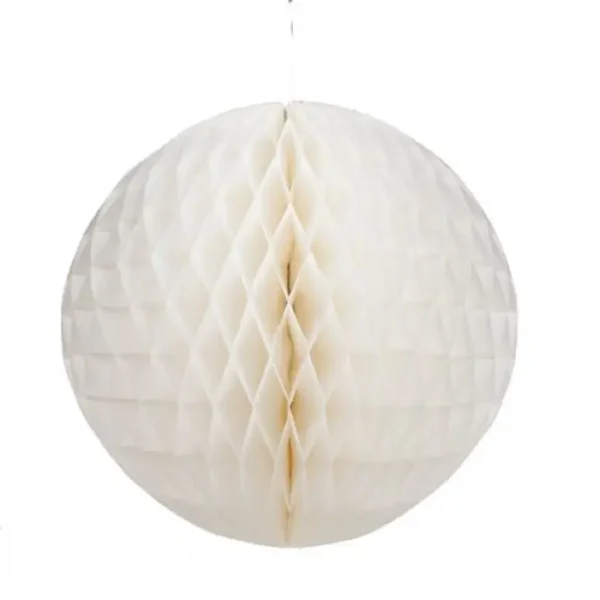 WHITE HONEYCOMB BALLS TISSUE PAPER LANTERNS TABLE CENTREPIECE GARLAND CHRISTMAS PARTY DECORATION 29C