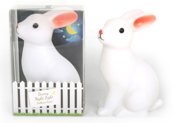 SITTING BUNNY RABBIT BATTERY NIGHT LIGHT FOR CHILDREN 15CM EL0285