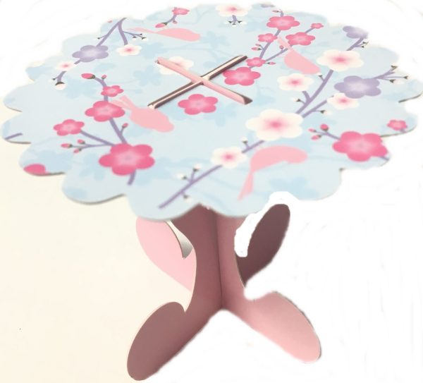 10 X MINI CAKE STANDS PARTY BLOSSOM