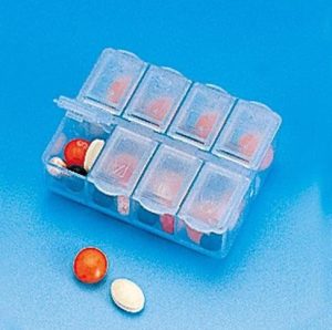 8 GRID PILL DISPENSER / BOX