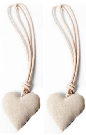 CREAM 40CM HEART CURTAIN TIE BACK