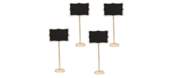 SET OF 10 RECTANGLE CHALKBOARD STAND WEDDING PLACE NAME TABLE