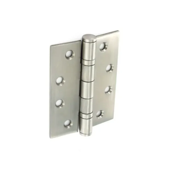 SECURIT S4295 STAINLESS STEEL DOUBLE BALL BEARING HINGES SATIN 100MM 2.6MM 4 X 3'' PAIR