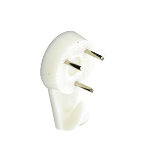SECURIT S6208 HARD WALL PICTURE HOOKS WHITE 30MM PACK OF 3