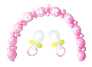 GLOBOS PAYASO PINK BABY SHOWER BALLOON ARCH KIT