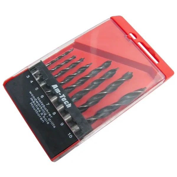 AMTECH WOOD DRILL BIT SET 8/PCS