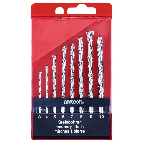 AMTECH MASONRY DRILL BIT SET 8/PCS