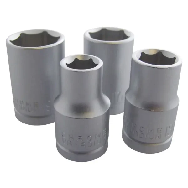 AMTECH 1/2 INCH DRIVE SOCKET SET 4/PCS