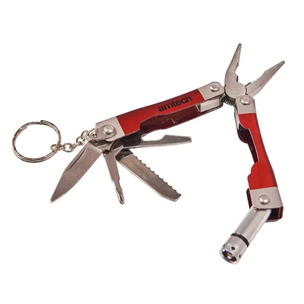 AMTECH MICRO PLIERS WITH LED 8-IN-1