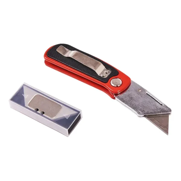 AMTECH FOLDING LOCK-BACK UTILITY KNIFE - CUSHION GRIP